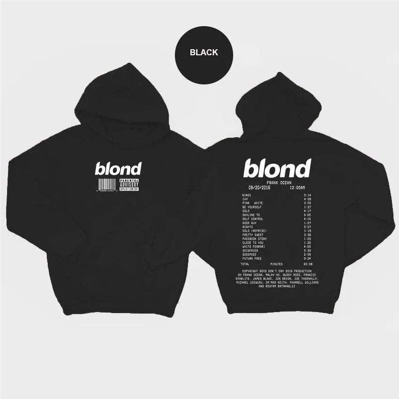 Fr*nk Blond Ocean Round Neck Unisex Hoodie, Blond sound track hoodie, Blond Album