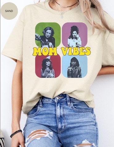 Retro Mom vibes Tshirt, Gift for mom