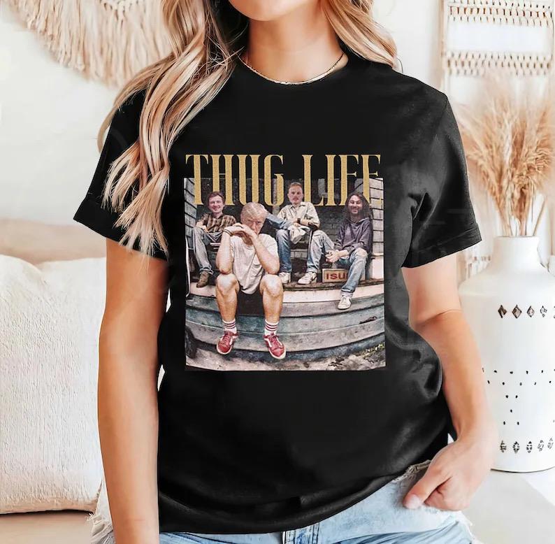 The golden Trump - Thug life Tshirt, Gift For Her/him, Casual Tshirt, trendy tshirt