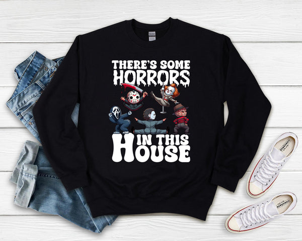 Halloween Gift, There's some horrors in this House, Halloween movie thee, Gift for friend, Hoodie Gift, Sweater Gift, T Shirt Gift