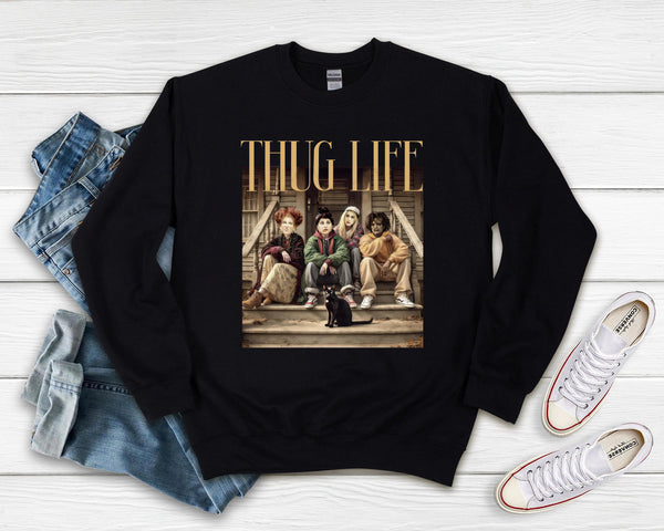 Thug Life, Halloween Gift, Halloween movie theme, Gift for friend, Season Wear, Pumpkin season, Sweater Gift, T-Shirt Gift