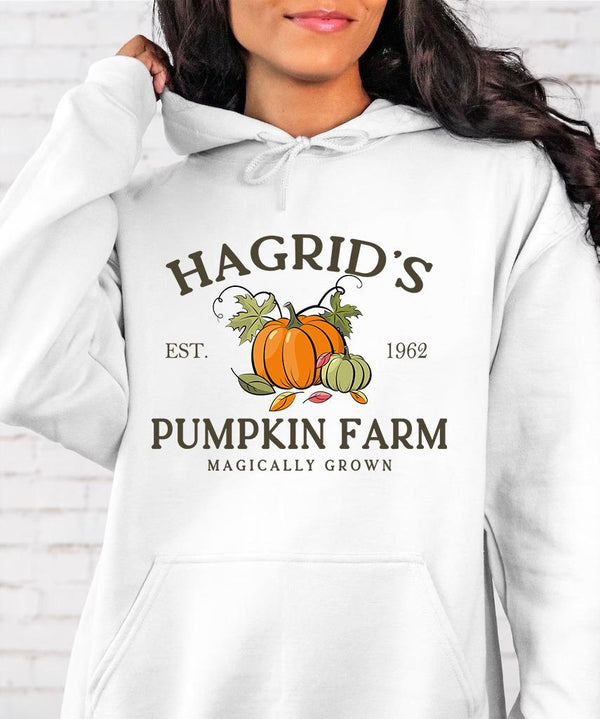 Hagrid, Pumpkin farm, Pumpkin Wear, Halloween season gift,  Gift for friend, Hoodie Gift, Sweater Gift, T Shirt Gift