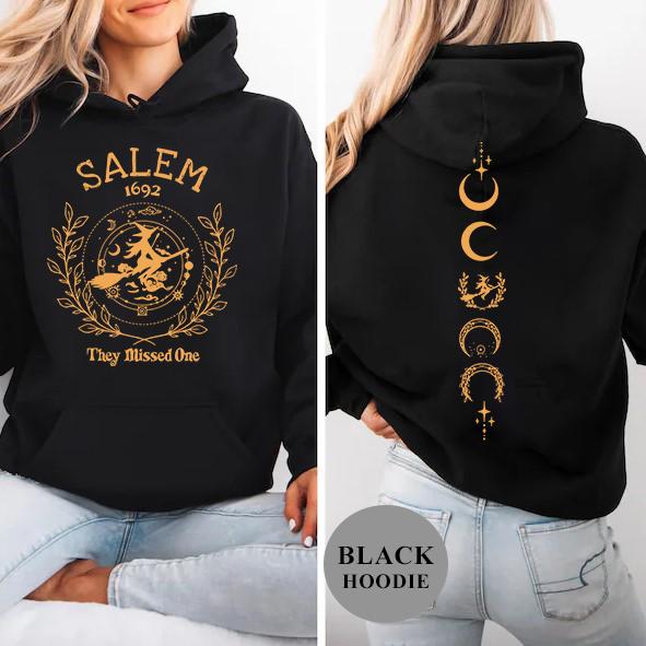 Salem Witch Sweatshirt, Halloween Witch Shirt, 1692 Witch Shirt, They Missed One Shirt, Salem Massachusetts Shirt, Halloween Witchy Vibes