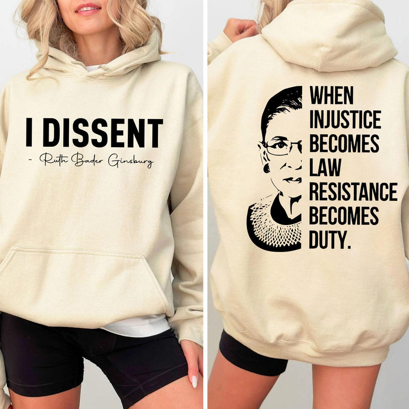 When Injustice Becomes Law Resistance Becomes Duty, Feminist Sweatshirt, Feminism Hoodie, Boho Girl Power, Gift For Her